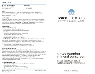 58892-210-01 Proceuticals Tinted Foaming Mineral Sunscreen Reference (58892 210 01 Proceuticals Tinted Foaming Mineral Sunscreen Reference)